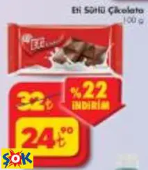 ETİ SÜTLÜ ÇİKOLATA